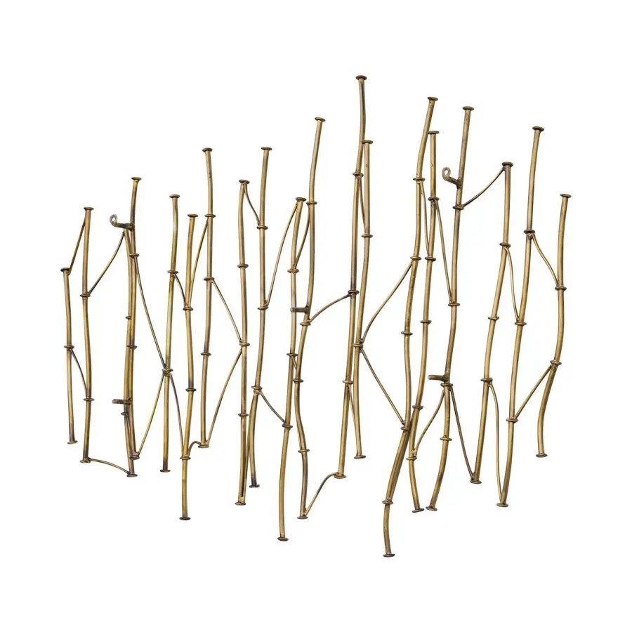 Nature's Rhythm Wall Decor in Antique Gold