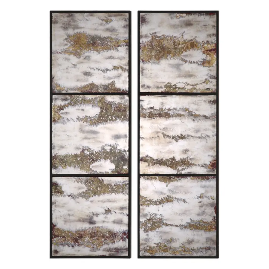 Rahila Mirror, Set of 2 in Antique Mirror