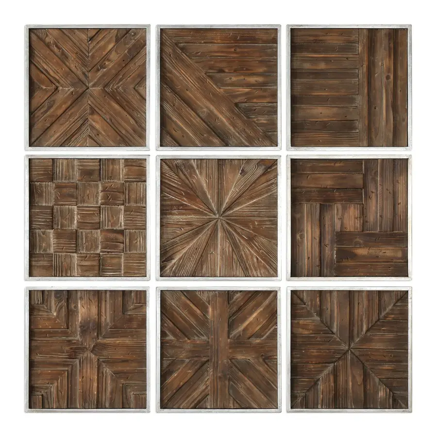 Bryndle Wall Art in Silver Leaf
