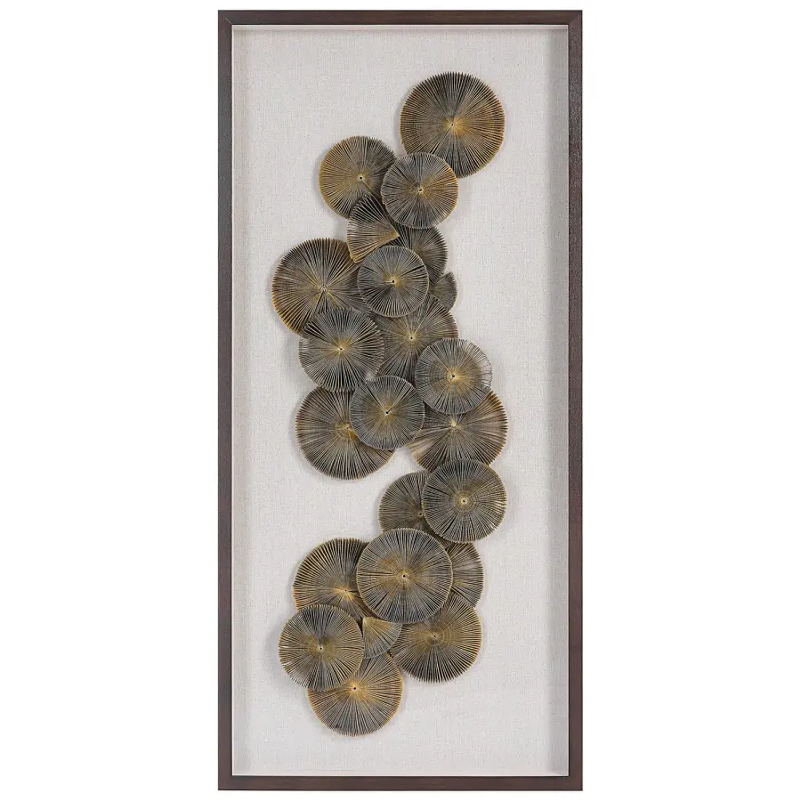 The Times Wall Art in Dark Walnut