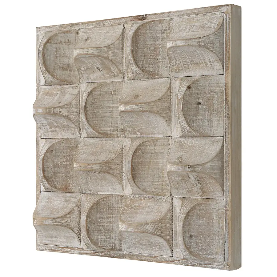 Pickford Wall Decor in Natural Wash And Ivory Highlights