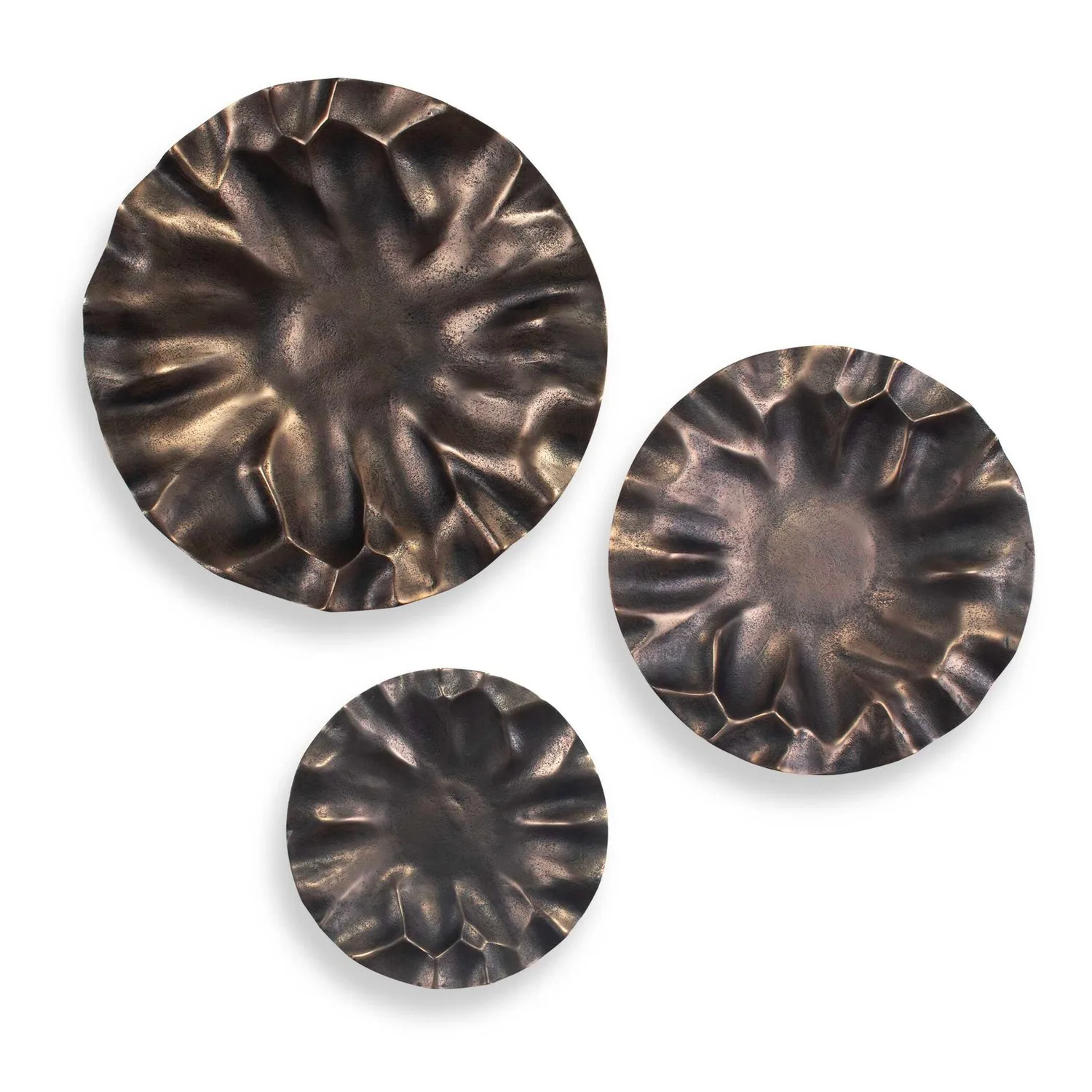 Uttermost Peonia Wall Art in Golden Dark Bronze