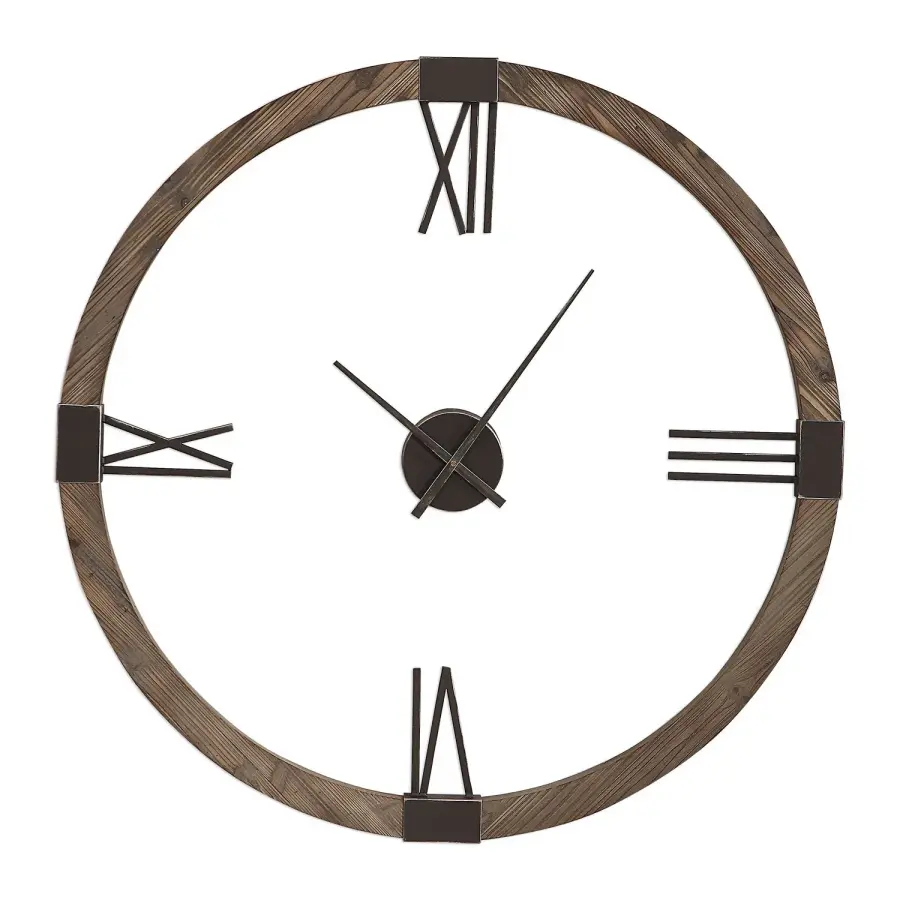 Marcelo Wall Clock in Aged Iron