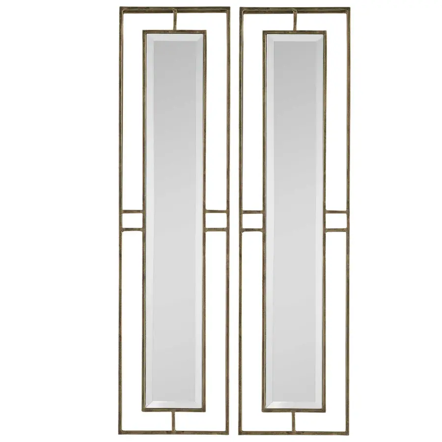 Rutledge Mirror in Antiqued Gold