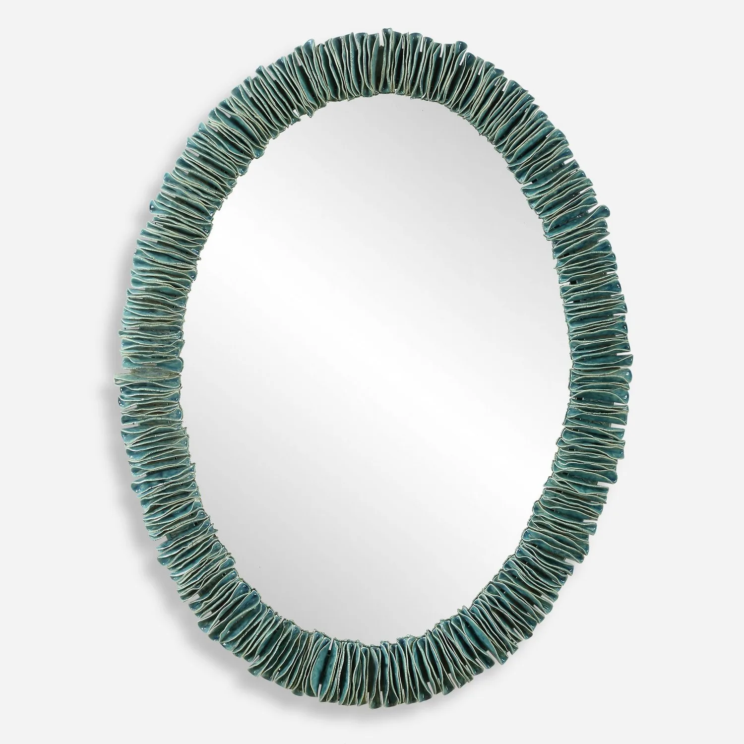Bonaire Mirror in Blue Glaze