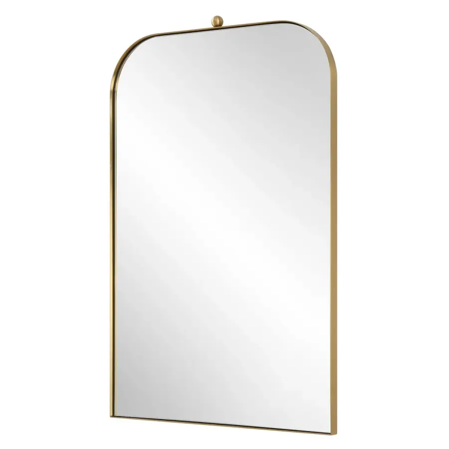 Cassidy Arch Mirror in Brass Plated