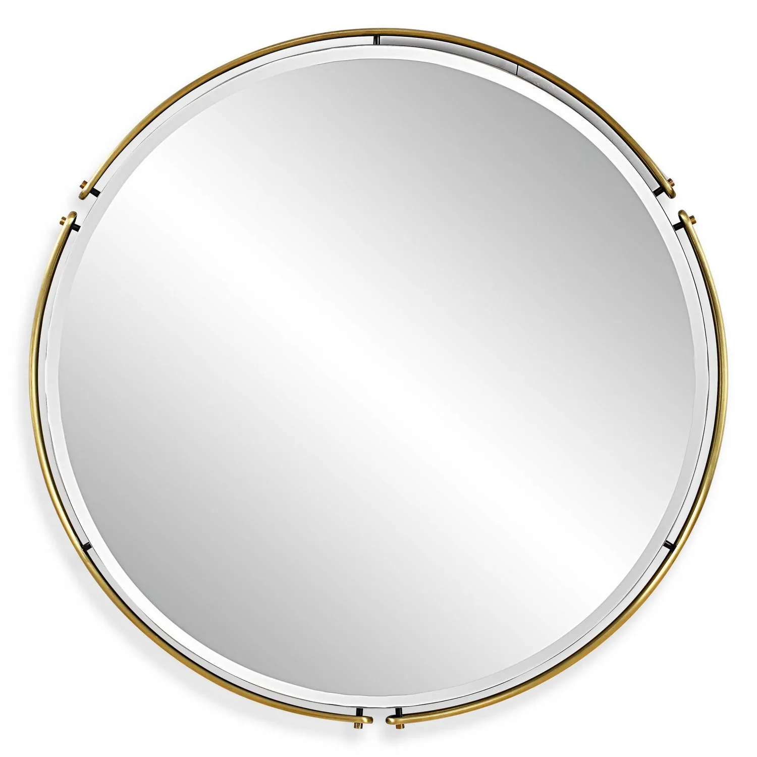 Wesley Mirror in Antique Brass