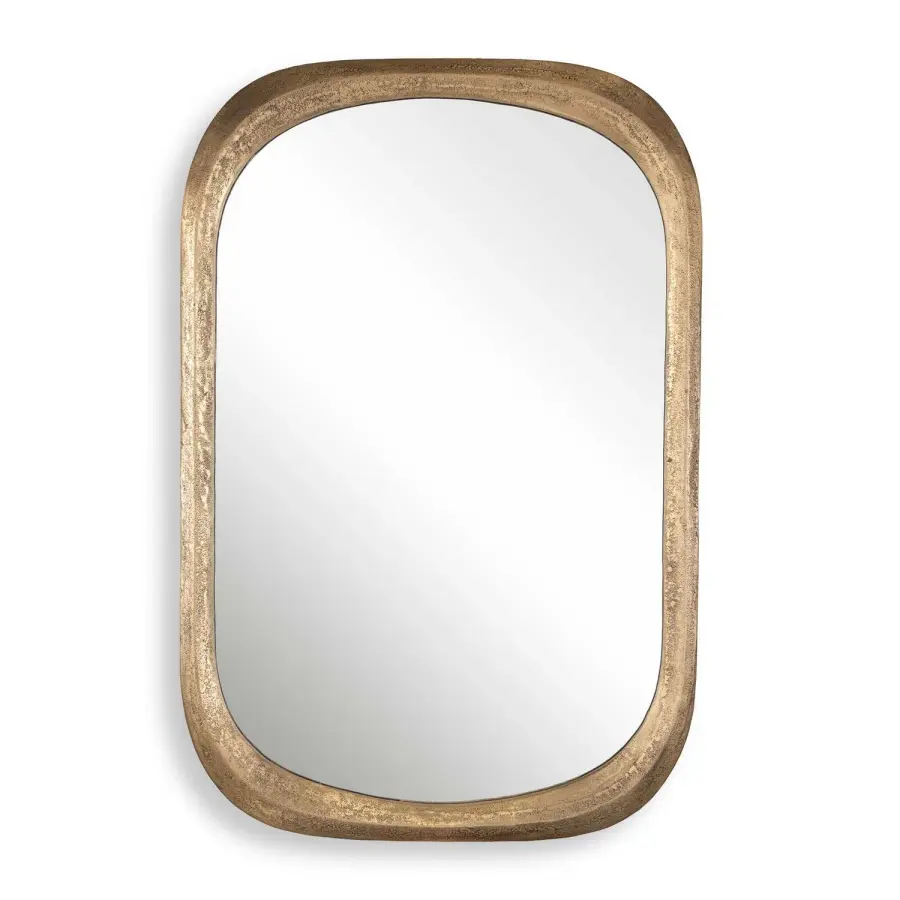 Malone Mirror in Antique Brass