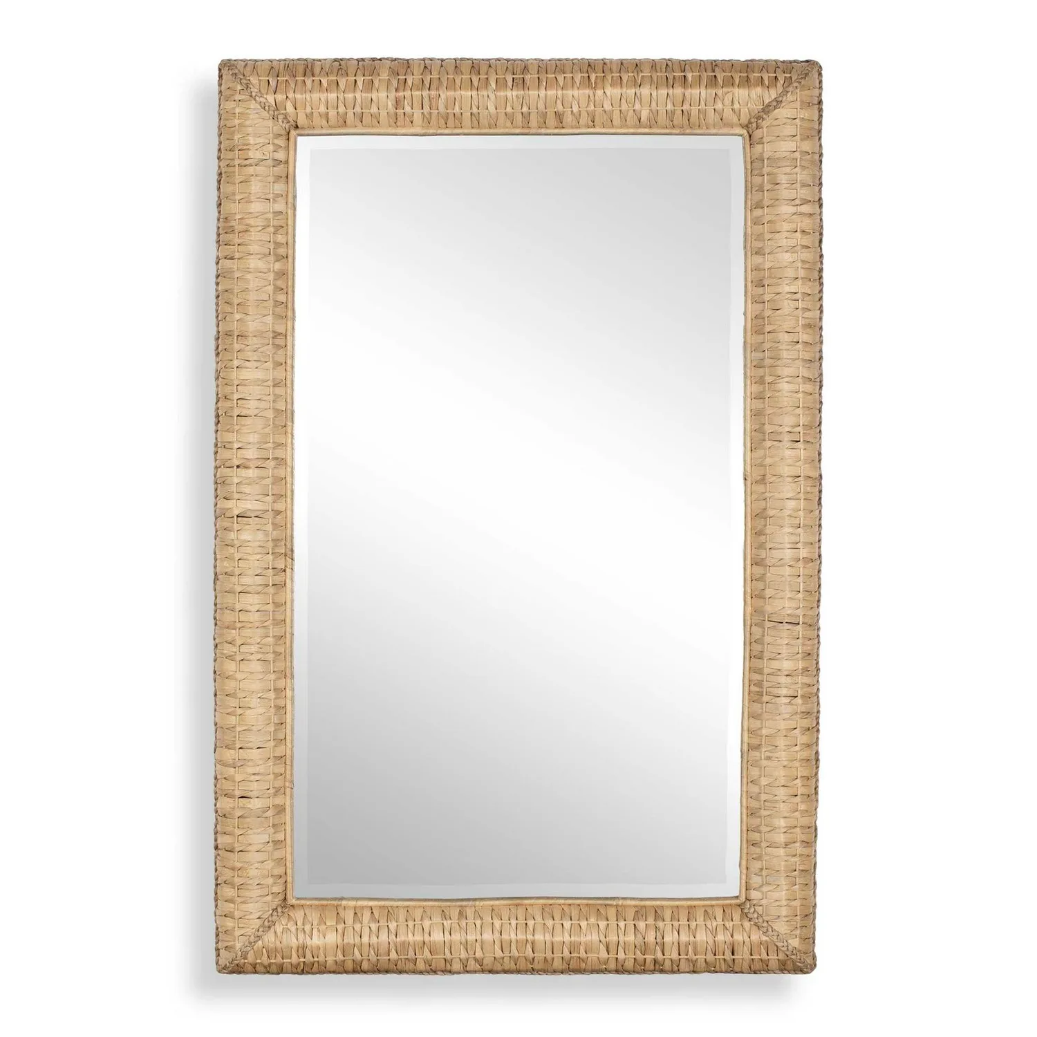 Twisted Seagrass Mirror in Natural