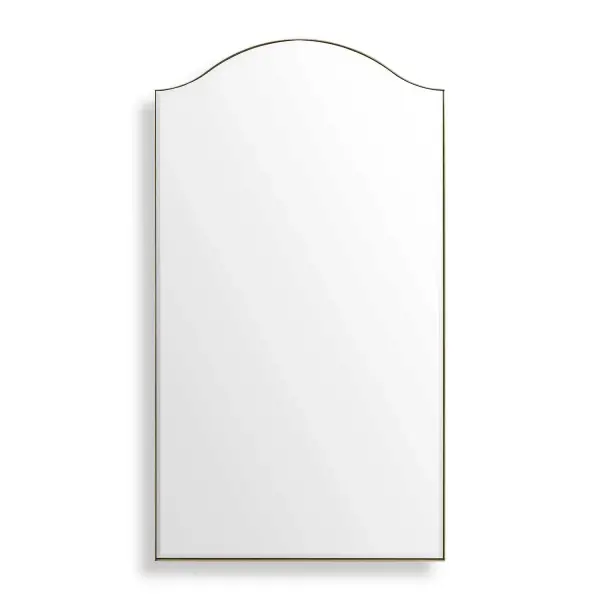 The Mallorca Mirror Embodies Timeless Elegance With Its Sleek Stainless Steel Frame And Distinctly Feminine Silhouette, Finished In A Warm, Plated Brushed Brass. Collection: Mallorca Designer: Grace Feyock Finish: Brushed Brass Width: 40.00" Height: 72.00" Length: 1.50" Weight: 79.69 lb Extension from Wall: 1.50" Material: Stainless Steel, Mirror, Mdf Country of Origin: Vietnam Safety Rating: Indoor Only