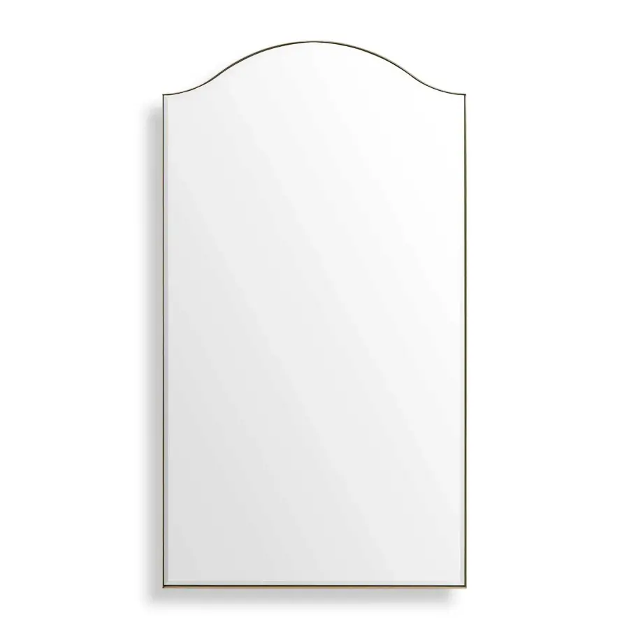 Mallorca Mirror in Brushed Brass