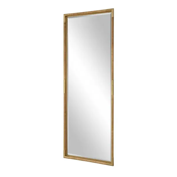 Kampar Tall Mirror in Antiqued Gold