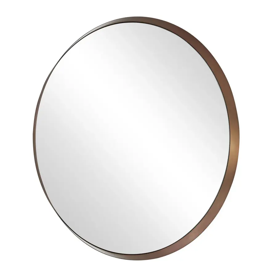 Torrado Round Mirror in Stainless-Steel