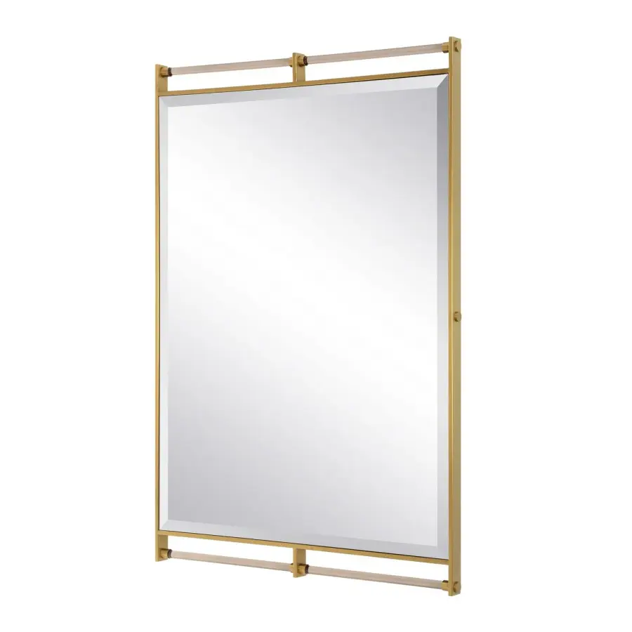 Ripoll Mirror in Antique Brass