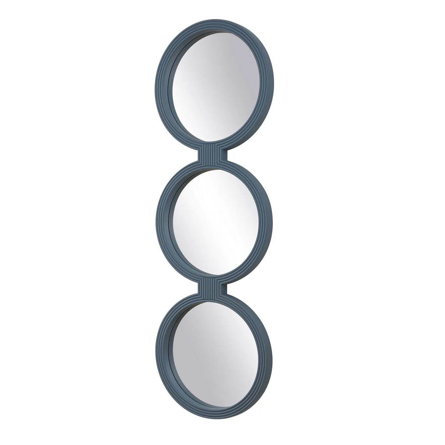 Going In Circles Mirror in Blue-gray