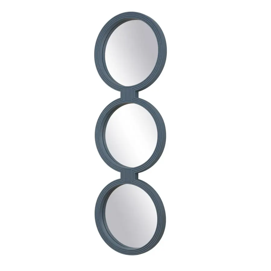 Going In Circles Mirror in Blue-gray