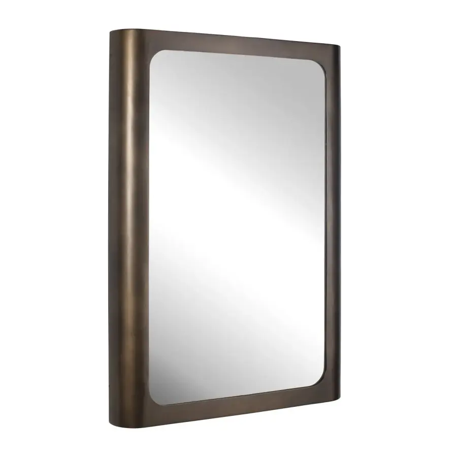 Fischer Mirror in Dark Golden Bronze