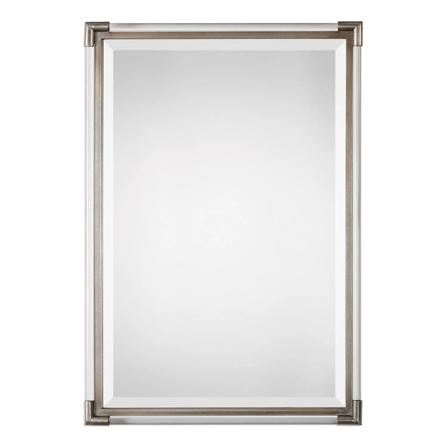 Mackai Mirror in Metallic Silver