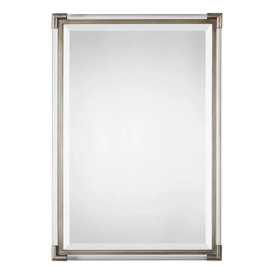 Mackai Mirror in Metallic Silver