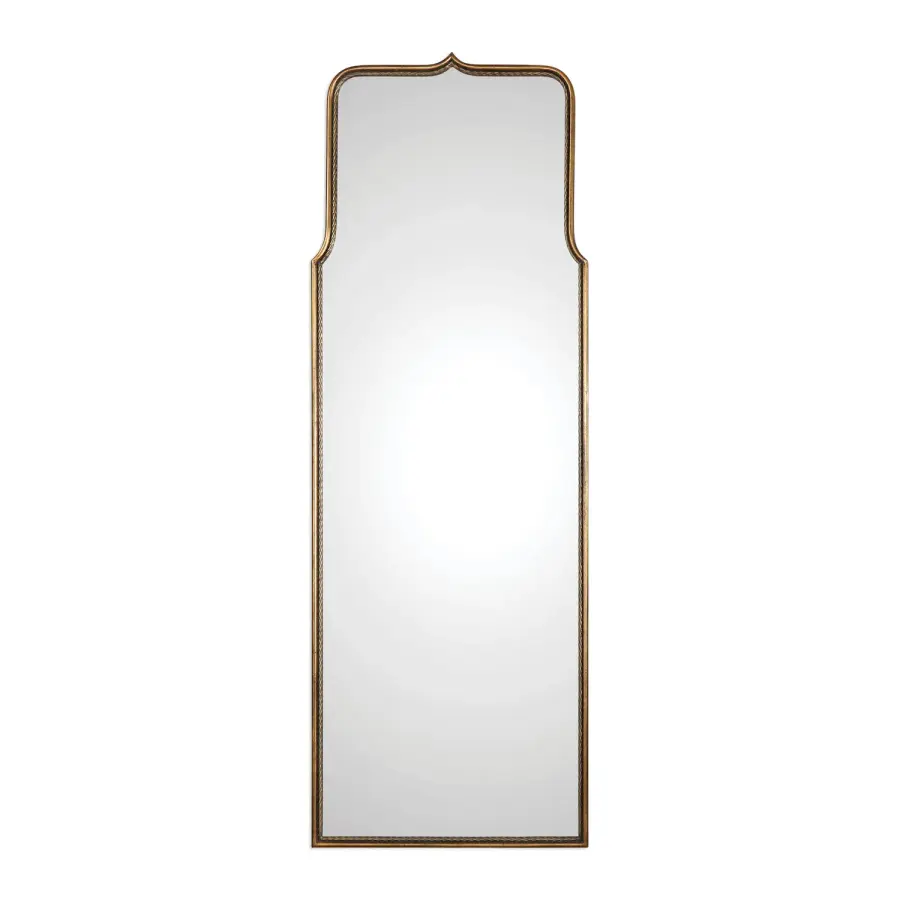 Adelasia Mirror in Antiqued Gold Leaf