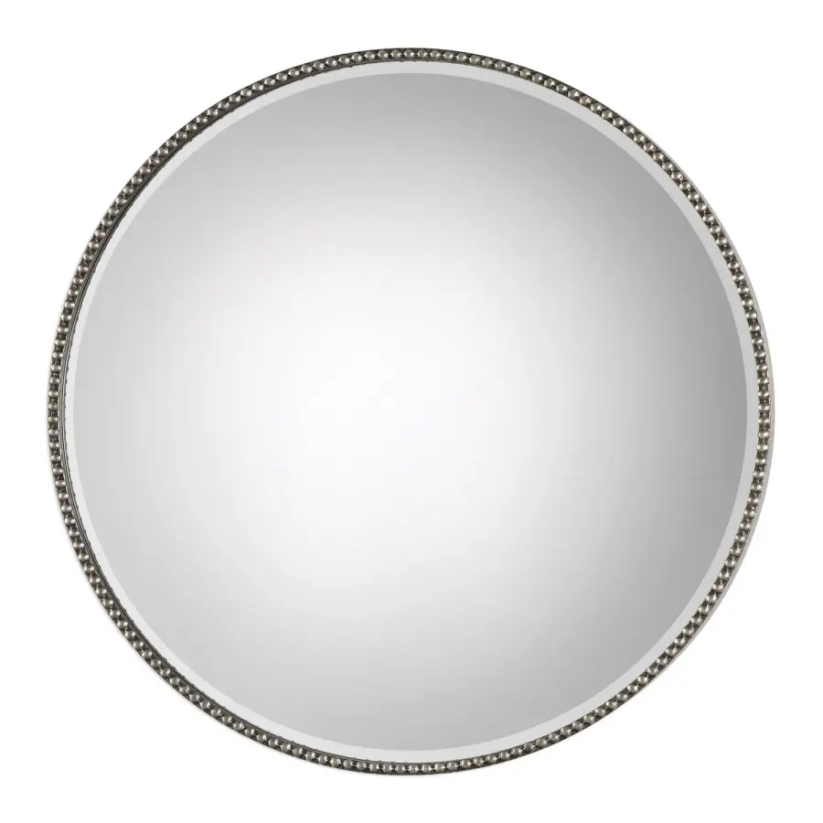 Stefania Mirror in Antiqued Silver Leaf