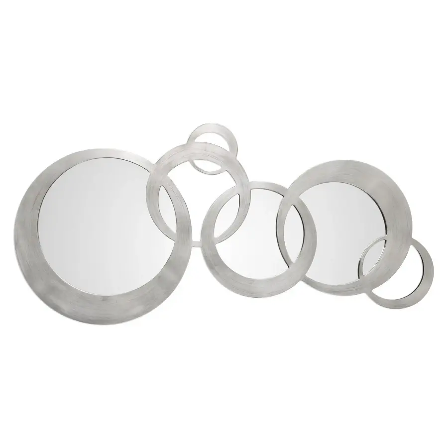 Odiana Mirror in Antiqued Silver Leaf