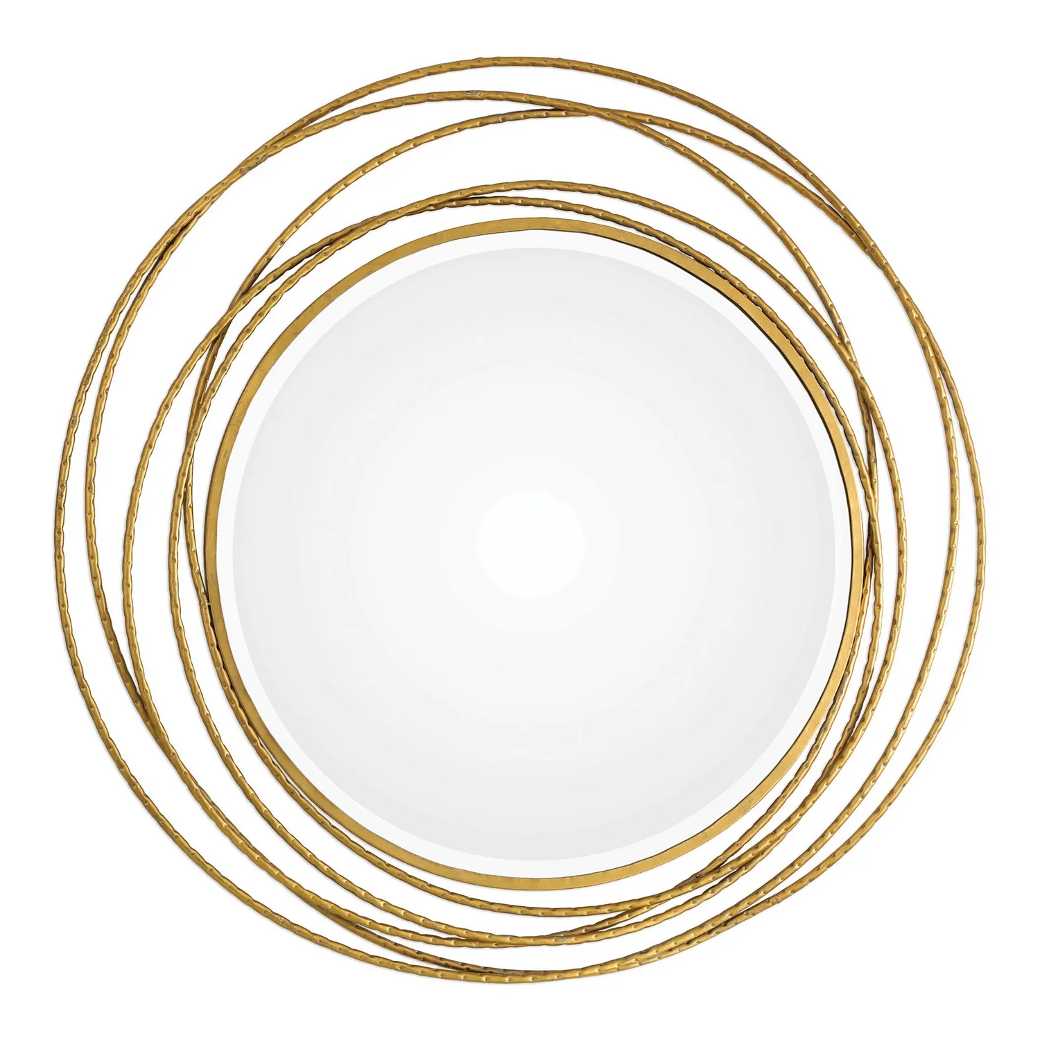 Whirlwind Mirror in Gold Leaf