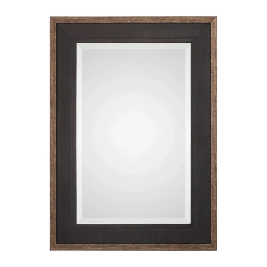 Staveley Mirror in Rustic Black