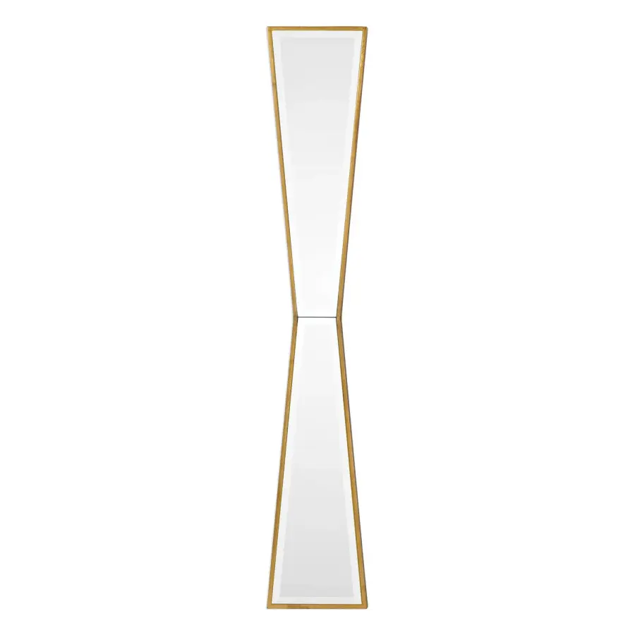 Corbata Mirror in Antiqued Gold Leaf