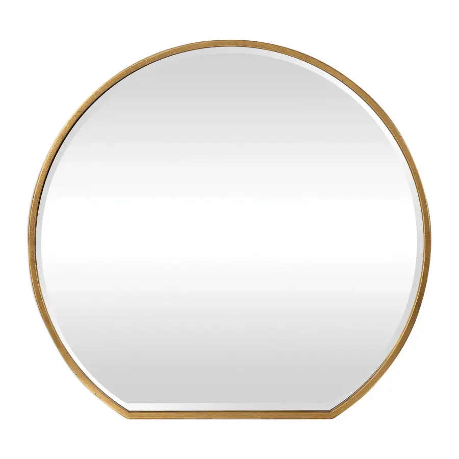 Cabell Mirror in Metallic Gold Leaf