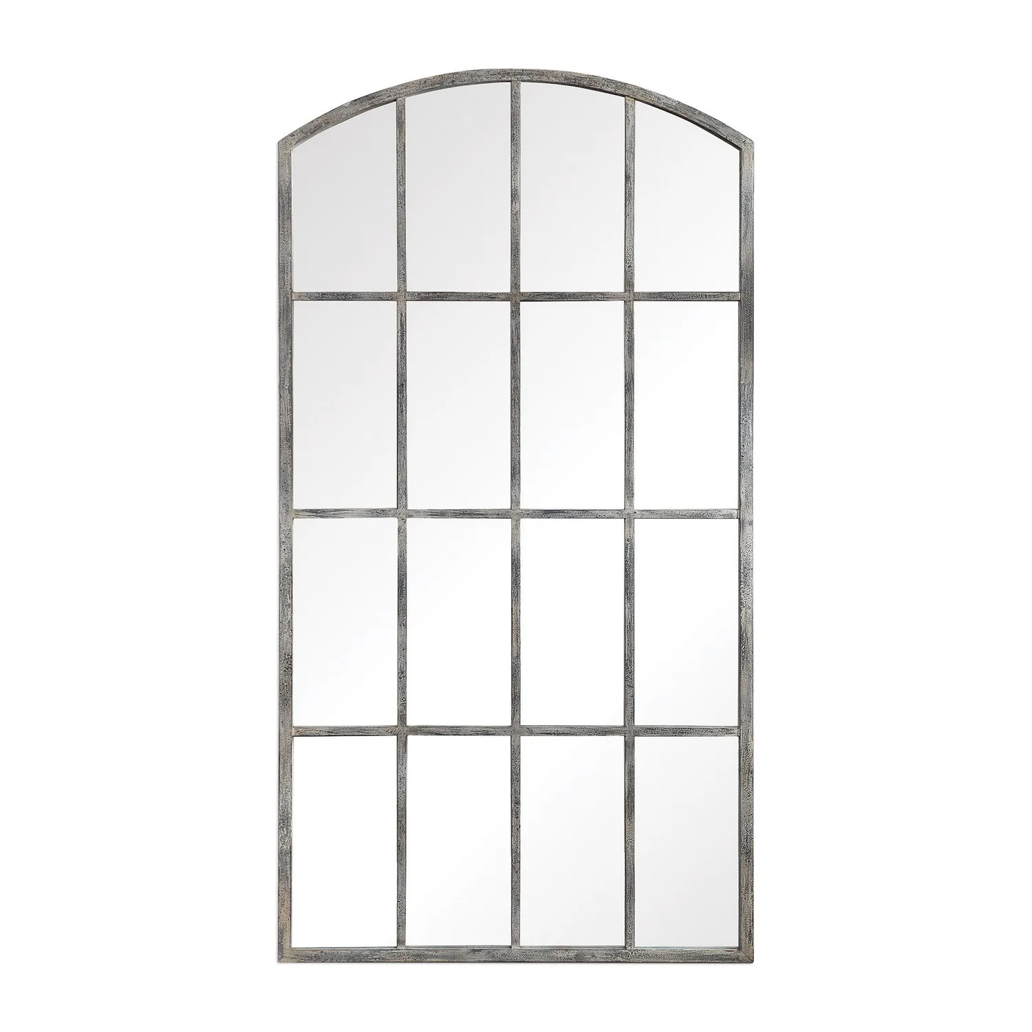 Amiel Mirror in Aged Rust Gray