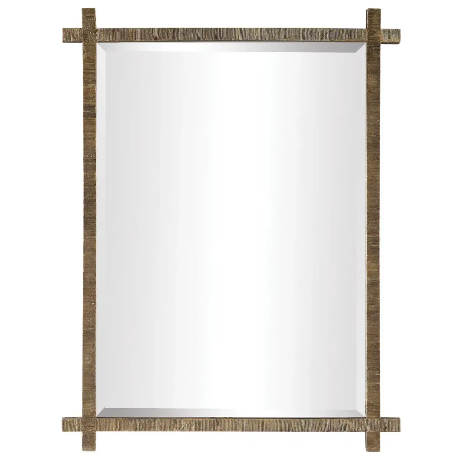 Abanu Wall Mirror in Antique Gold
