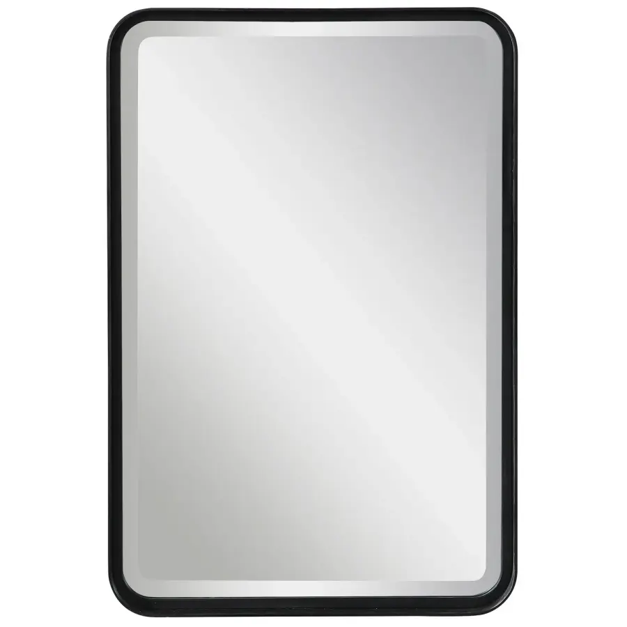 Croften Vanity Mirror in Matte Black