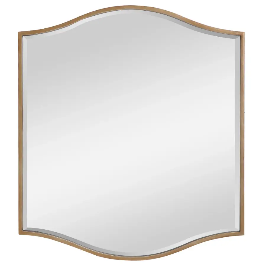 Cerise Mirror in Antique Gold