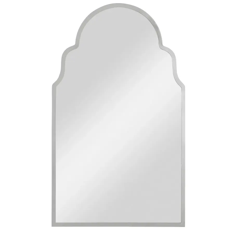 Brayden Arch Mirror in Polished Nickel