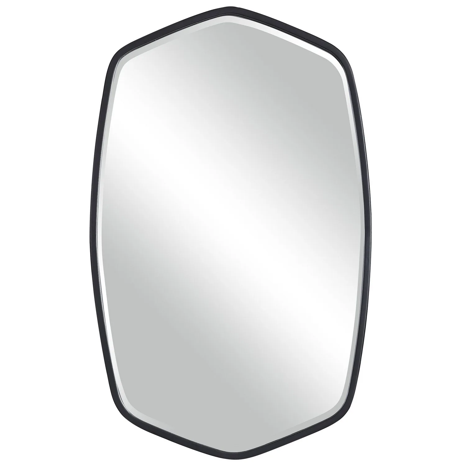 Duronia Mirror in Satin Black
