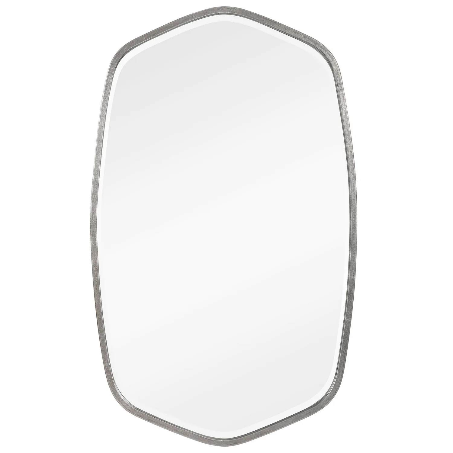 Duronia Mirror in Brushed Silver