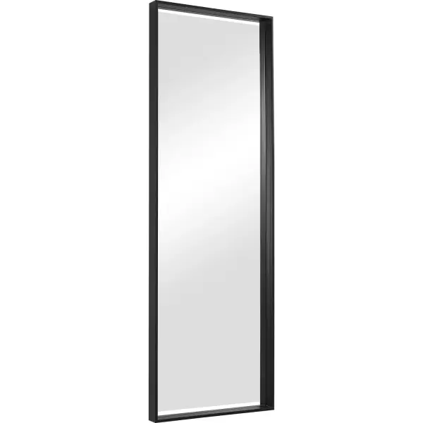 This Oversized Mirror Showcases Simple, Clean Lines With A Thick Iron Frame Finished In A Matte Black. The Piece Has A Generous 1 1/4" Bevel And May Be Hung Horizontal Or Vertical. Collection: Kahn Designer: Grace Feyock Finish: Matte Black Width: 24.00" Height: 72.00" Length: 2.63" Weight: 58.00 lb Extension from Wall: 2.63" Material: Iron, Mdf, Glass Country of Origin: Vietnam Safety Rating: Indoor Only