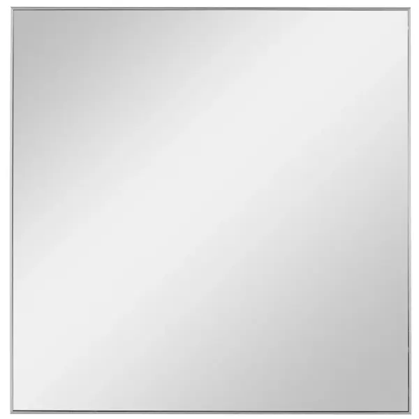 Sleek And Sophisticated, This Square Mirror Features A Clean And Simple Frame Finished In Brushed Silver. Perfect For Grouping Multiples Together To Create A Striking Wall Installation. Collection: Alexo Finish: Brushed Silver Width: 28.50" Height: 28.50" Length: 1.25" Weight: 12.00 lb Extension from Wall: 1.25" Material: Ps, Mirror, Mdf, Pater Country of Origin: Vietnam Safety Rating: Indoor Only