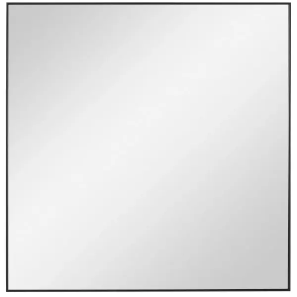 Sleek And Sophisticated, This Square Mirror Features A Clean And Simple Frame Finished In Matte Black. Perfect For Grouping Multiples Together To Create A Striking Wall Installation. Collection: Alexo Finish: Matte Black Width: 28.50" Height: 28.50" Length: 1.25" Weight: 12.00 lb Extension from Wall: 1.25" Material: Ps, Mirror, Mdf, Paper Country of Origin: Vietnam Safety Rating: Indoor Only