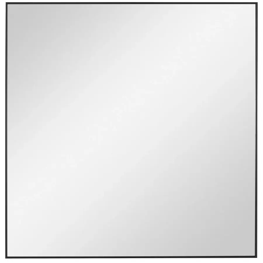 Alexo Square Mirror in Matte Black