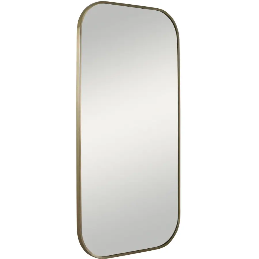 Taft Mirror in Antique Brass
