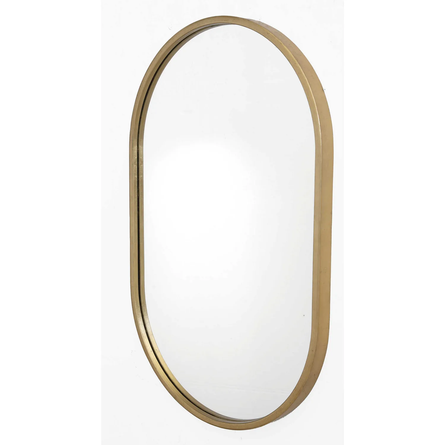 Varina Mirror in Antiqued Gold Leaf