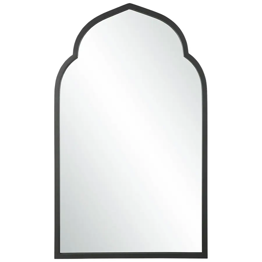 Kenitra Arch Mirror in Matte Black