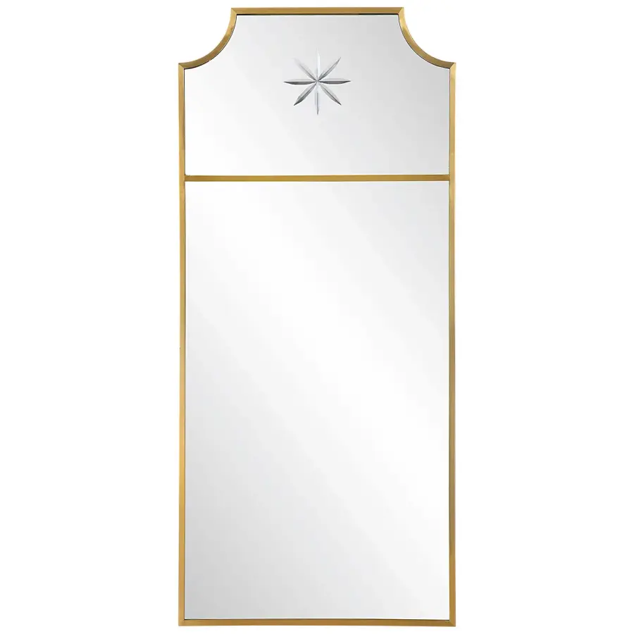 Caddington Mirror in Satin Brushed Brass