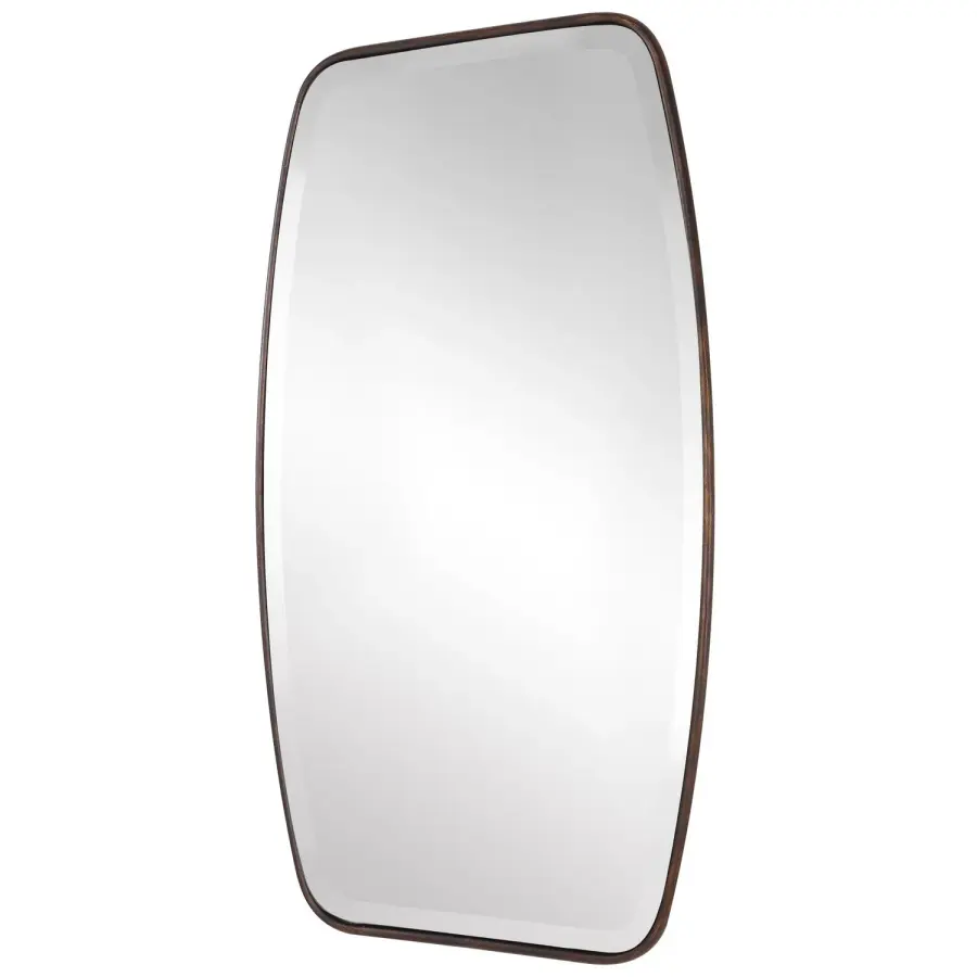 Canillo Mirror in Distressed Dark Bronze