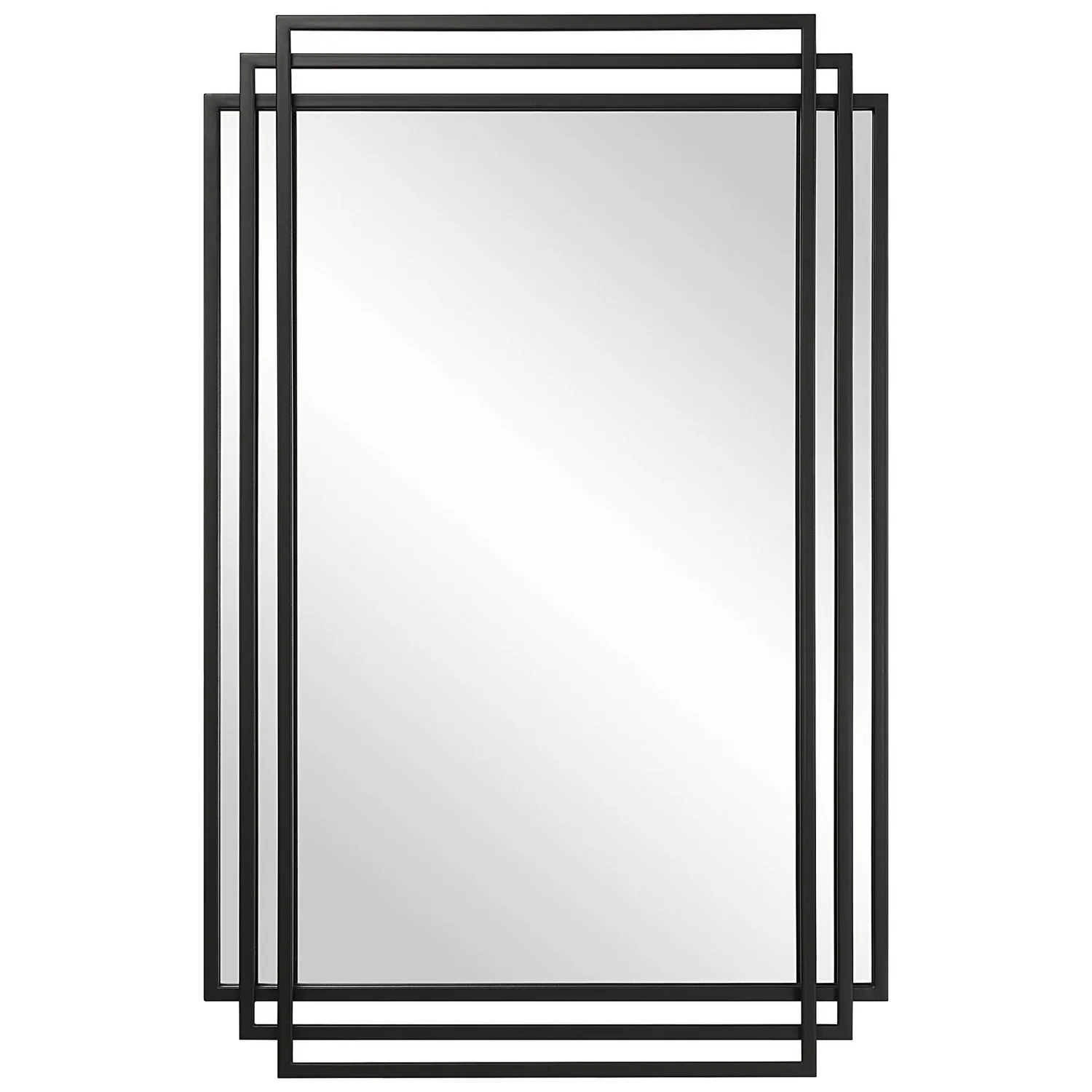 Amherst Mirror in Matte Black
