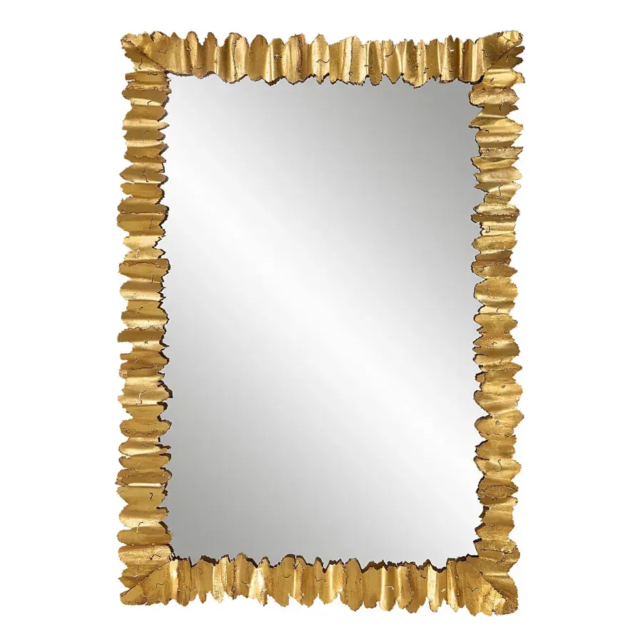 Lev Mirror in Antique Gold