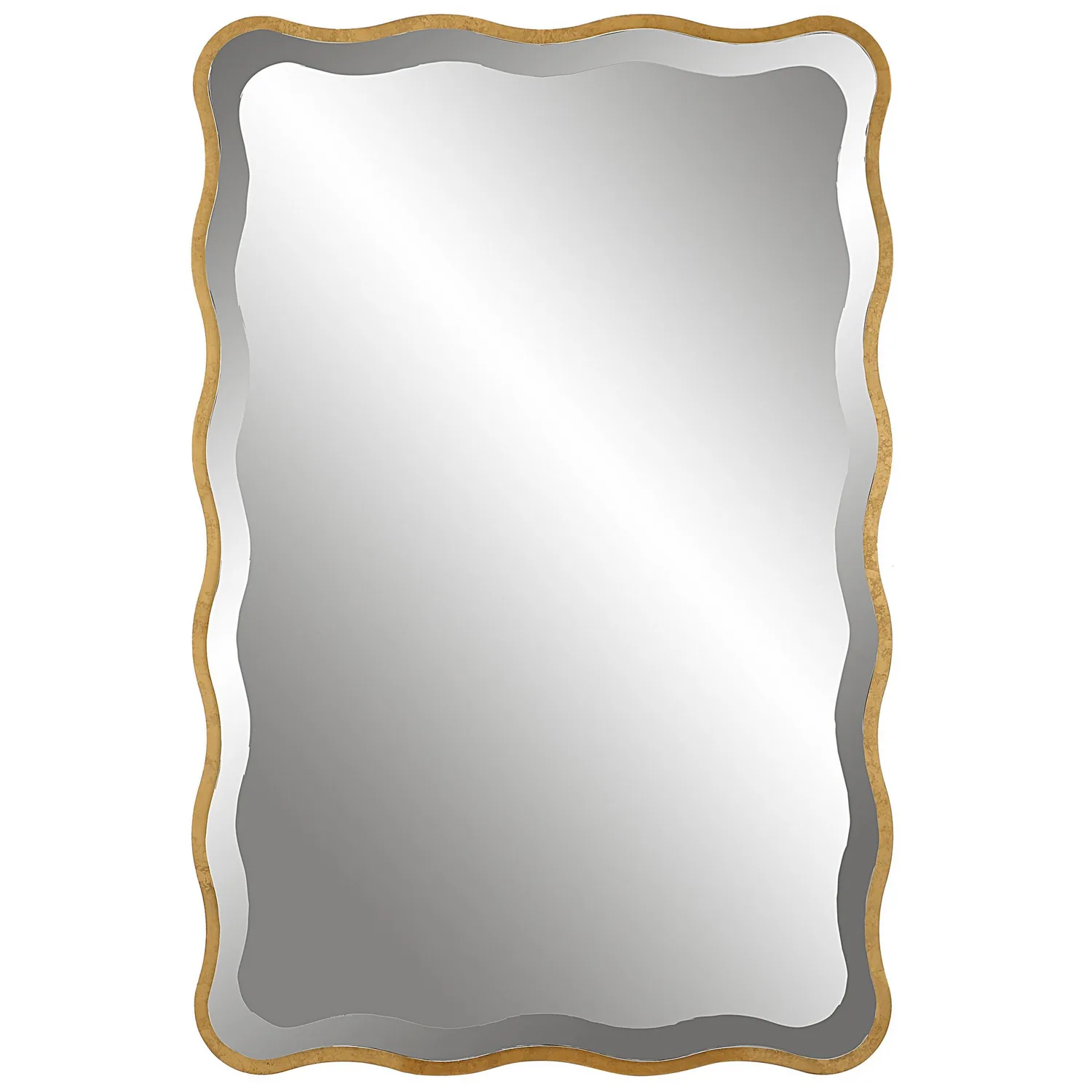 Aneta Mirror in Aged Gold