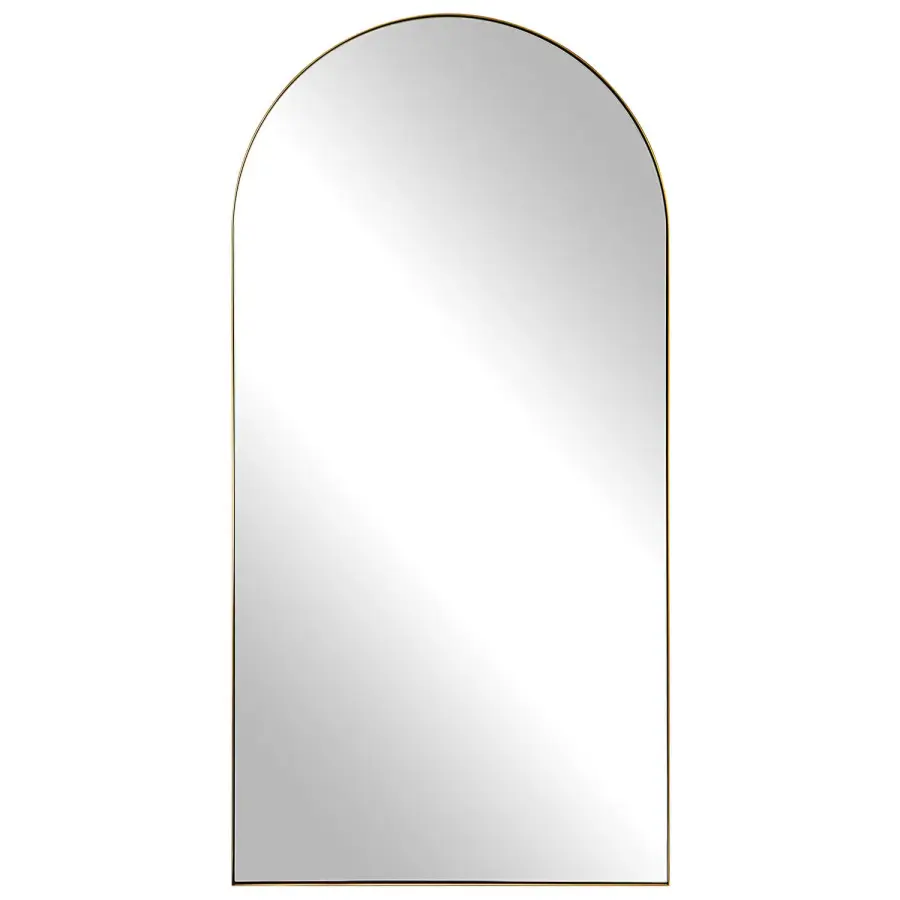 Crosley Oversized Arch Mirror in Antique Brass
